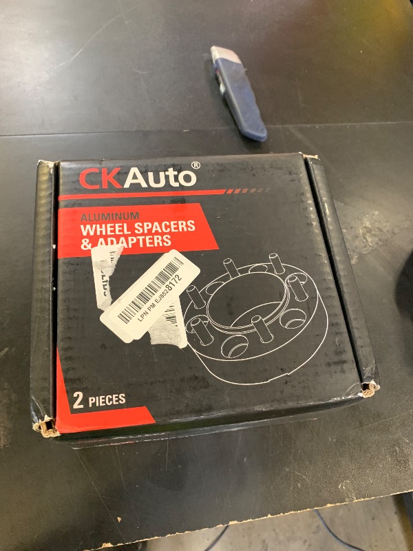Photo 1 of CKAuto 2 Pack 6x5.5 Hub Centric Wheel Spacers, 1.50" 6x139.7mm Wheel Spacers, 106.1mm Center Bore with M12x1.5 Studs
