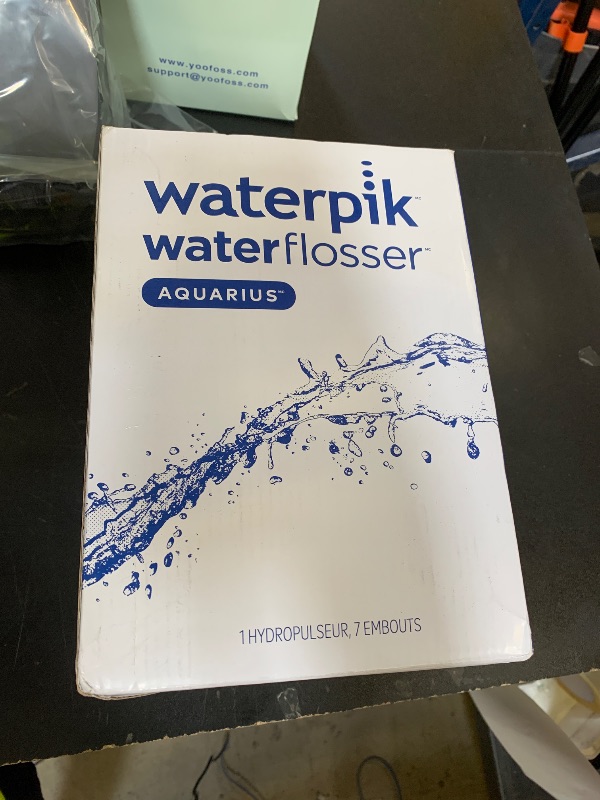 Photo 1 of Waterpik Aquarius Water Flosser For Teeth Cleaning, Gums, Braces, Dental Care, Electric Power With 10 Settings, 7 Tips For Multiple Users And Needs, ADA Accepted, White WP-660, Packaging May Vary