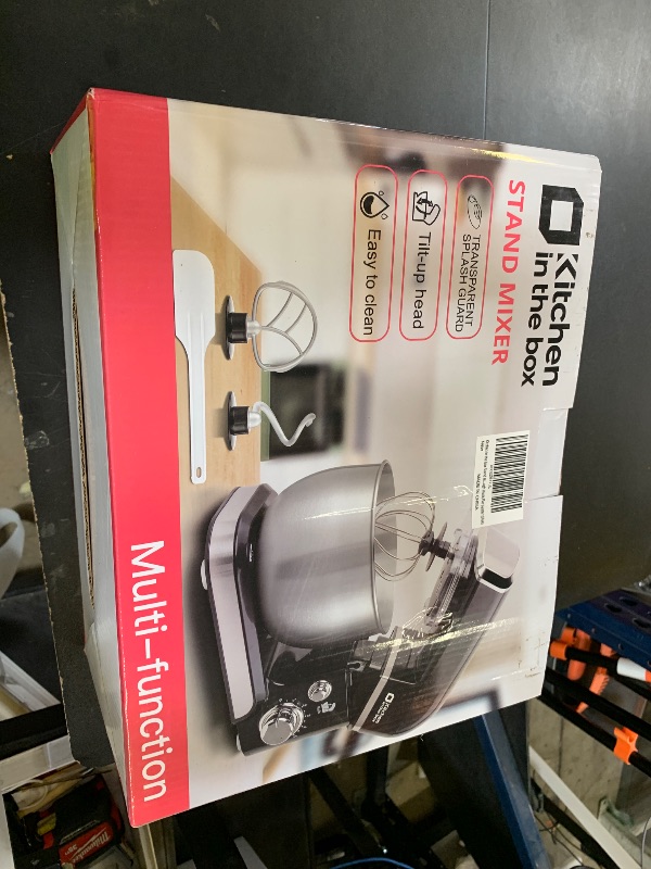 Photo 1 of Kitchen in the box Stand Mixer,3.2Qt Small Electric Food Mixer,6 Speeds Portable Lightweight Kitchen Mixer for Daily Use with Egg Whisk,Dough Hook,Flat Beater (Blue)