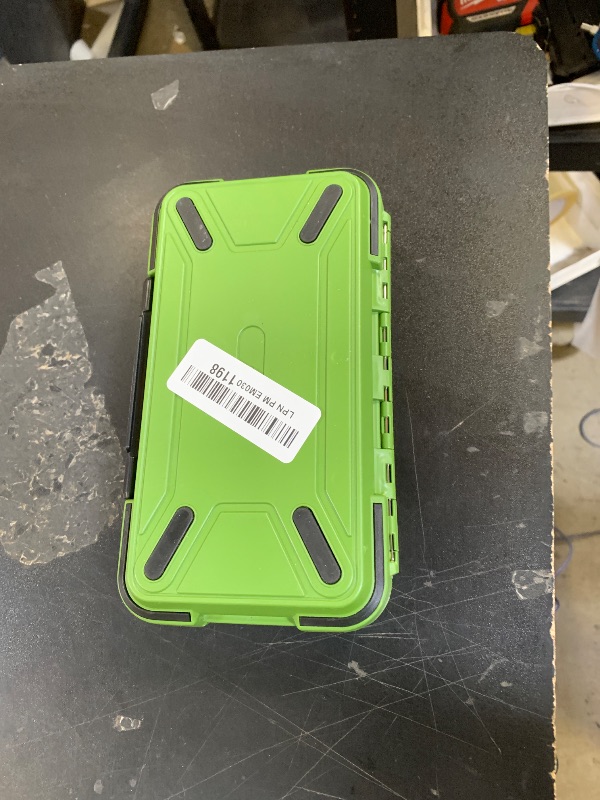 Photo 1 of YUKI Fishing Lure Boxes, Bait Storage Case Fishing Tackle Storage Trays Accessory Boxes Thicker Plastic Hooks Organizer Containers for Vest Casting Fly Fishing - Waterproof Seal (Green, Large)