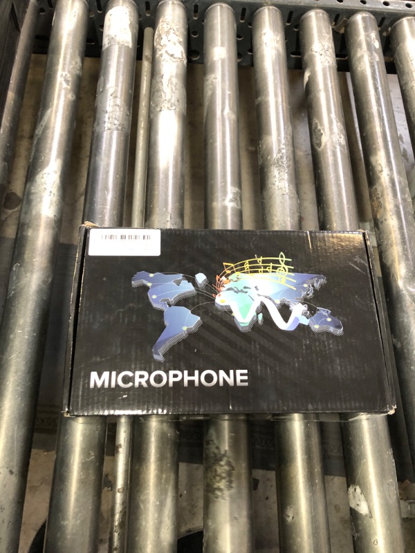 Photo 1 of Wireless Microphone,Rechargeable Wireless Dual UHF Microphone,Dual Handheld Dynamic Wireless Mic for Karaoke Singing, Wedding, DJ, Party, Speech, Church, Class Use,PA System,200ft,Gray
