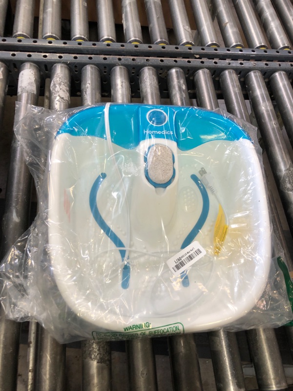 Photo 1 of Homedics Bubble Mate Foot Spa, Toe Touch Controlled Foot Bath with Invigorating Bubbles and Splash Proof, Raised Massage nodes and Removable Pumice Stone