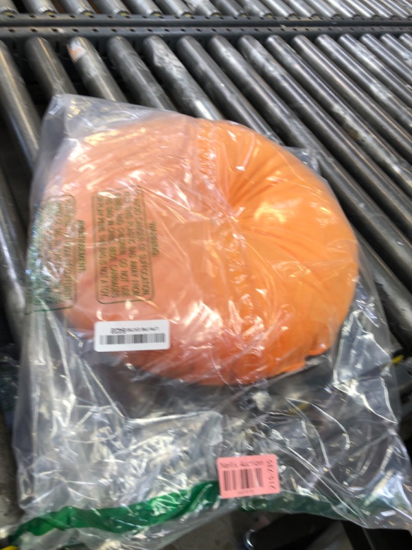 Photo 1 of HLOVME Round Pillow Cushion for Couch Velvet Decorative Small Throw Pillow Solid Color for Living Room Bed Floor 15.7”, Orange