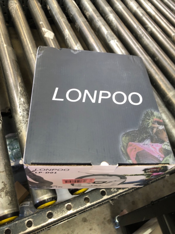 Photo 1 of LONPOO CD Players Portable Boombox with FM Radio/USB/Bluetooth/AUX Input and Earphone Jack Output, Stereo Sound Speaker & Audio Player,White