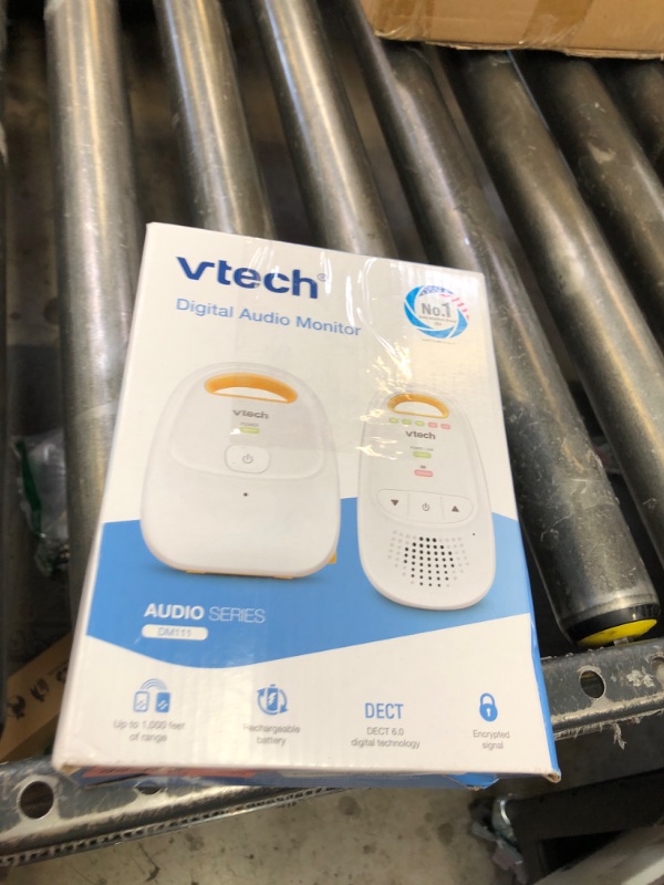 Photo 1 of VTech Upgraded Audio Baby Monitor with Rechargeable Battery, Long Range, and Crystal-Clear Sound