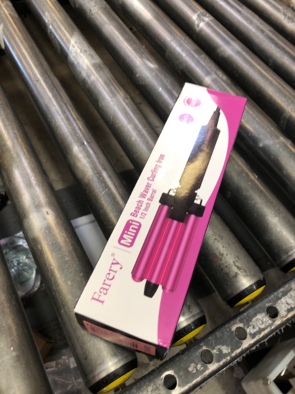Photo 1 of FARERY Mini Waver Curling Iron, 1/2 Inch, Hair Crimper for Women Beach Waves, Keratin & Argan Oil Infused, Dual Voltage, Pouch Bag