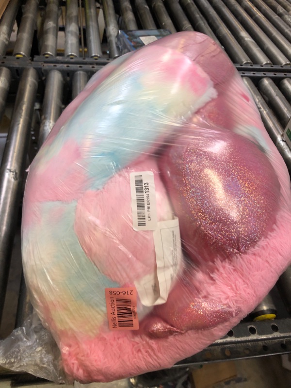 Photo 1 of Tezituor 43 Inch Rainbow Pink Unicorn Stuffed Animal with Wing, Giant Stuffed Unicorn Plush Toys for Girls Kids Boys Women,Soft Plushie Gifts for Valentines Day,Christmas, Birthday Party