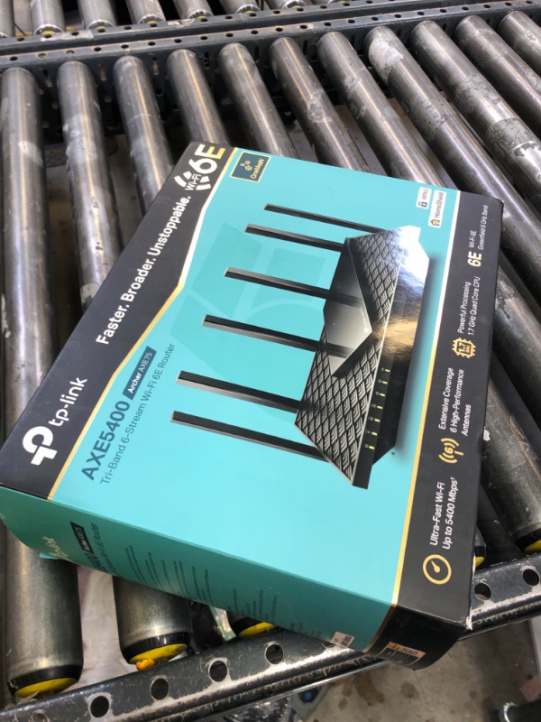 Photo 1 of TP-Link AXE5400 Tri-Band WiFi 6E Router (Archer AXE75)- Gigabit Wireless Internet Router, ax Router for Gaming, VPN Router, OneMesh, WPA3, Black
