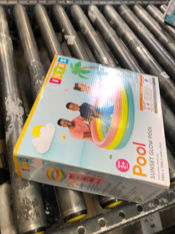 Photo 1 of Intex Kiddie Pool - Kid's Summer Sunset Glow Design - 58" x 13"