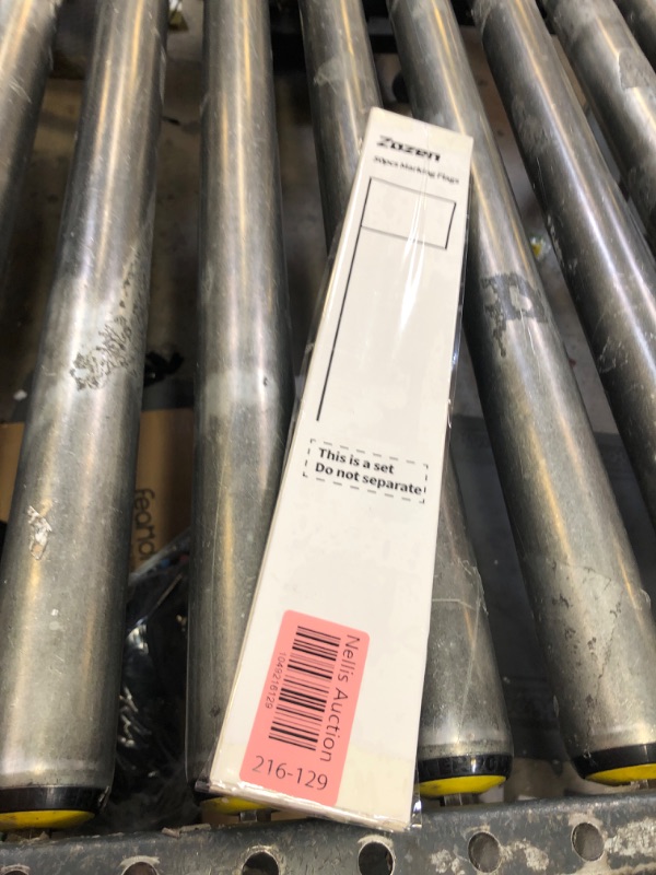 Photo 1 of Zozen 50Pack Fluorescent Orange Marking Flags, Writable/15x4x5 Inch, Yard Flags for Lawn & Irrigation & Landscape & Sprinkler & Survey & Dog Training.