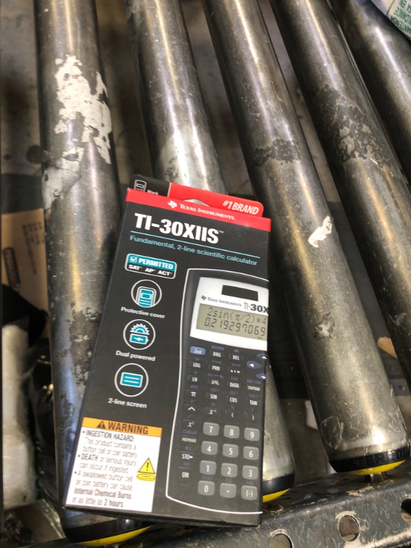 Photo 1 of Texas Instruments TI-30XIIS Scientific Calculator, Black with Blue Accents