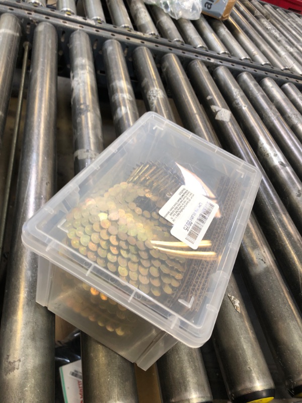 Photo 1 of BHTOP 720 Count Coil Roofing Nails 1-1/4 Inch x .120-Inch for Roofing Nail Gun, 15 Degree Round Head Wire Weld Collated Roofing Nail, Smooth Shank Electro Galvanized Air Nails with Bo x
