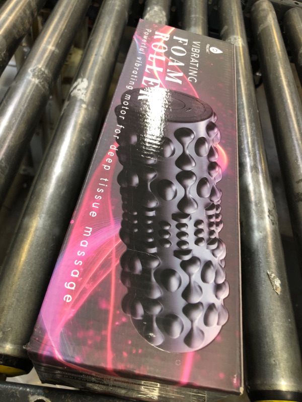 Photo 1 of PURSONIC Vibrating Foam Roller – Deep Tissue Massage for Muscle Recovery – 5 Intensity Levels, USB Rechargeable, Durable & Lightweight Design