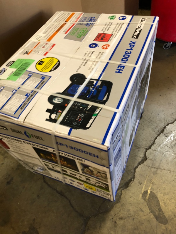 Photo 1 of DuroMax XP13000EH 13,000-Watt Dual Fuel Portable Generator - Gas & Propane, Electric Start, Whole Home Backup Power, Transfer Switch Ready, RV & Emergency Ready