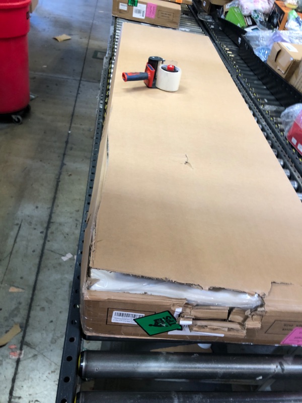 Photo 1 of HAOARA King Size Bed Frame, Upholstered Platform Bed with Wingback Headboard, Velvet Button Tufted, Easy Assembly, No Box Spring Needed, Beige