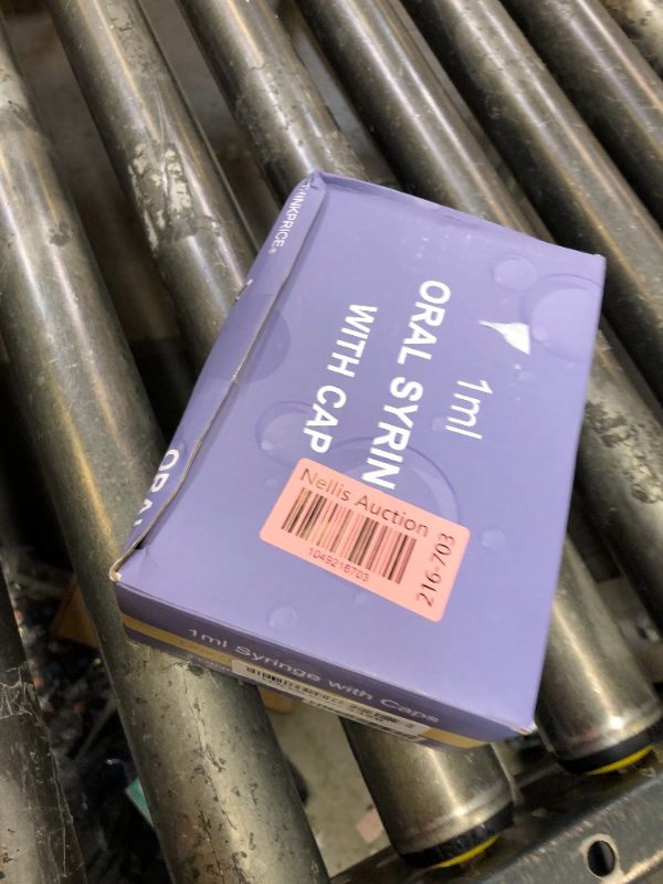 Photo 1 of 50 Pcs 1ml Syringes with Caps Oral Dispenser Individually Sterile Warpped for Medicine Dropper, Colostrum Collect Feeding Pets, Liquid