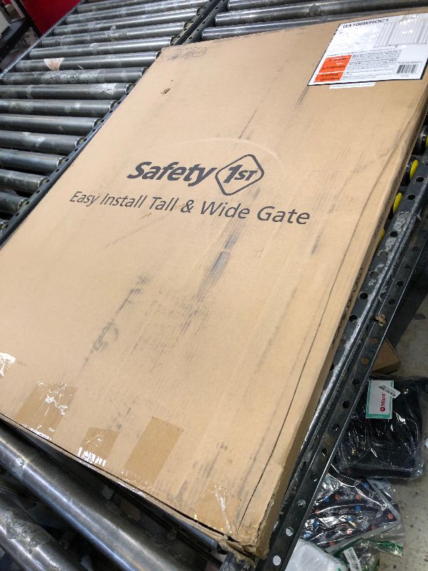 Photo 1 of Safety 1st Extra Wide Baby Gate with Door: Premium Child Safety, Extra Tall Gate for Doorways, Dog Gates, Easy Installation, 36" Tall & Wide, Fits 29"-47"