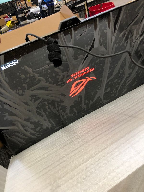 Photo 1 of ASUS ROG Swift 32” 4K OLED Gaming Monitor (PG32UCDP) - WOLED, Dual Mode (4K 240Hz, FHD 480Hz), 0.03ms, G-SYNC Compatible, Custom Heatsink, AI Gaming, 99% DCI-P3,True 10-bit, USB-C 90W, 3yr Warranty