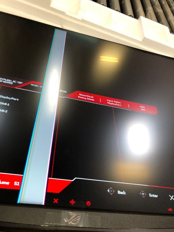 Photo 1 of Death pixel on monitor----ASUS ROG Swift 38” 4K HDMI 2.1 HDR DSC Gaming Monitor (PG38UQ) - UHD (3840 x 2160), 144Hz, 1ms, Fast IPS, G-SYNC Compatible, Speakers, FreeSync Premium Pro, DisplayPort, DisplayHDR600, 98% DCI-P3
