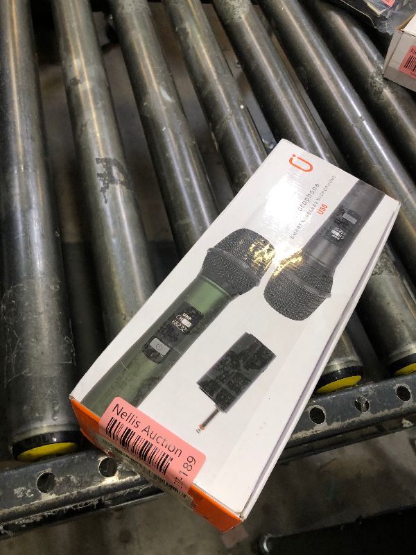 Photo 1 of HWWR Wireless Microphones, Professional UHF Dual Microphones for Karaoke, Wireless Dynamic Microphone System Set with Rechargeable Receiver,Plug and Play, Speech, Wedding, Church, PA System