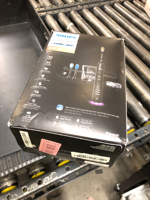 Photo 1 of Philips Sonicare DiamondClean Smart 9500 Electric Toothbrush, Sonic Toothbrush with App, Pressure Sensor, Brush Head Detection, 5 Brushing Modes and 3 Intensity Levels, Black, Model HX9923/11