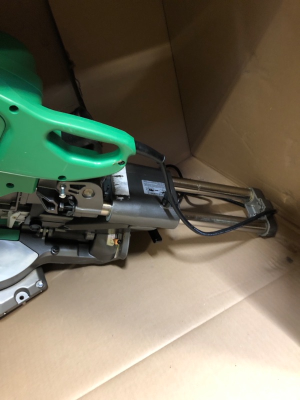 Photo 1 of Metabo HPT 10-Inch Sliding Compound Miter Saw, Double-Bevel, Electronic Speed Control, 12 Amp Motor, Electric Brake, 5-Year Warranty (C10FSBS)