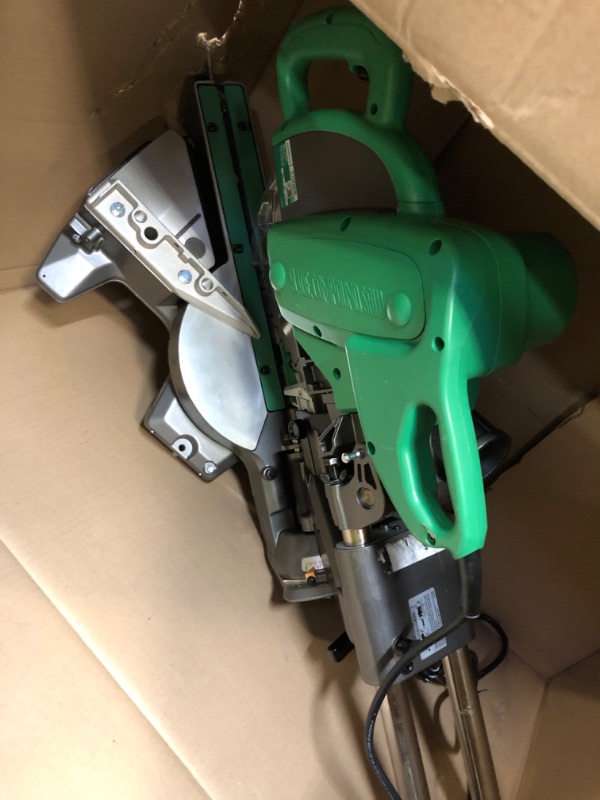 Photo 1 of Metabo HPT 10-Inch Sliding Compound Miter Saw, Double-Bevel, Electronic Speed Control, 12 Amp Motor, Electric Brake, 5-Year Warranty (C10FSBS)