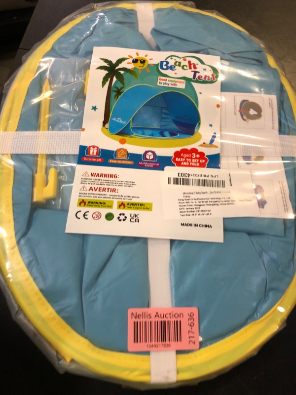 Photo 1 of Monobeach Baby Beach Tent Pop Up Portable Shade Pool UV Protection Sun Shelter for Infant