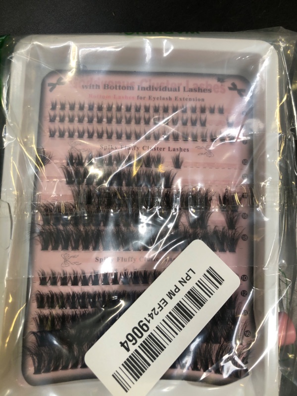 Photo 1 of Goddvenus Wispy Lash Clusters Kit Lash Extension Natural C Curl Fluffy Cluster Eyelash Extensions Individual Lashes Kit with Bottom Lash Clusters Waterproof Bond and Seal DIY at Home
