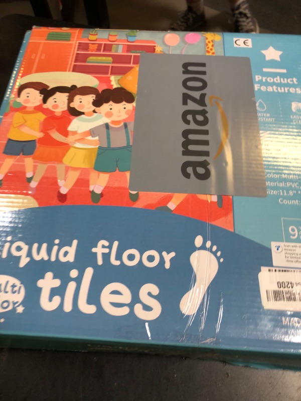 Photo 1 of Art3d Liquid Fusion Activity Play Centers for Children, Toddler, Teens, 12" X 12" Pack of 9 Tiles
