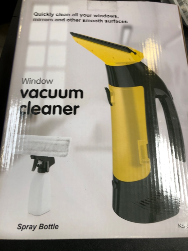 Photo 1 of Window Vacuum Squeegee Cordless, Window Vac with Detachable Water Tank and Strong Suction, Electric Window Cleaning Tool for Shower Wall, Mirror, Glass, Car Windshield, Countertop, Tiles