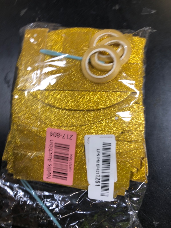 Photo 1 of 116 Pcs DIY Glitter Custom Banner Kit - Customize with 111 Letters and Numbers, 3 Rope, 2 Threading Devices for Graduation, Birthday Decor (Golden)