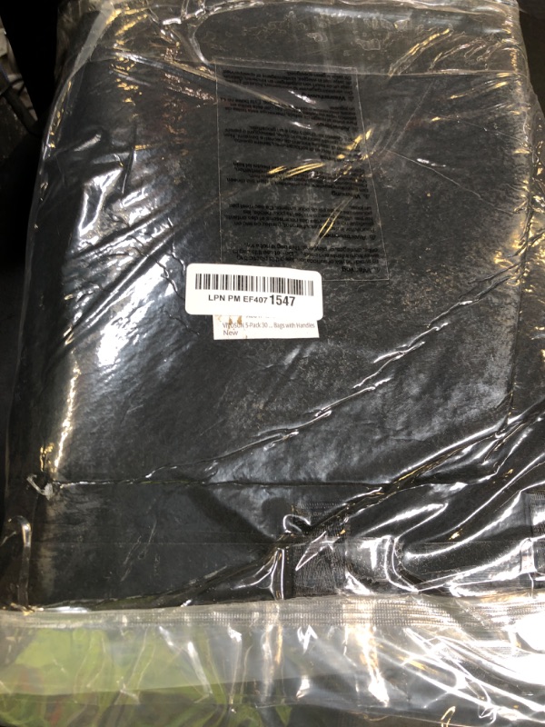 Photo 1 of VIVOSUN 5-Pack 30 Gallons Grow Bags, Heavy Duty Thickened Nonwoven Fabric Pots with Handles