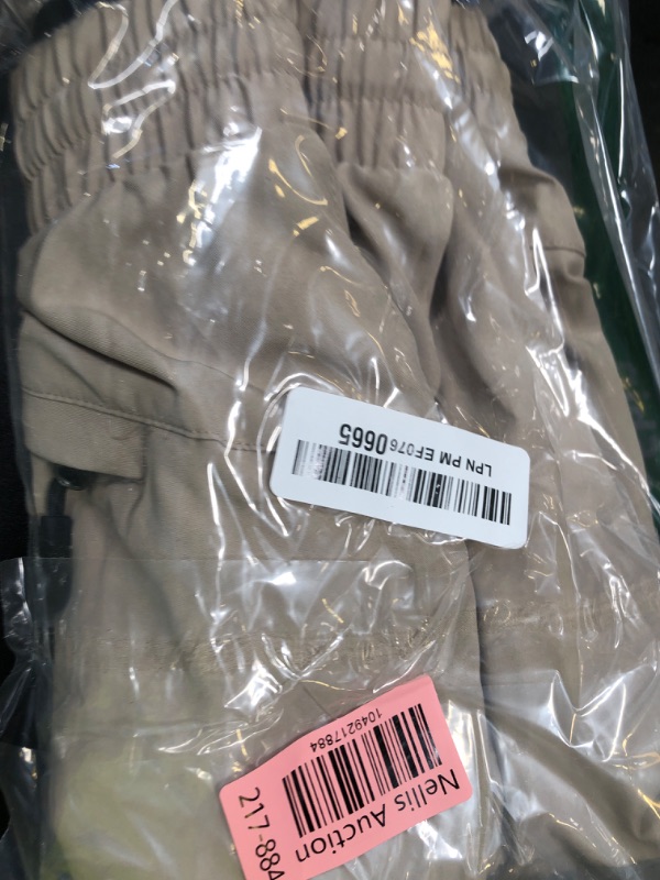 Photo 1 of SANTINY Women's 7''/ 9'' Hiking Shorts with 3 Zipper Pockets Lightweight Quick Dry Long Athletic Golf Shorts for Women Casual (Khaki_XXL)