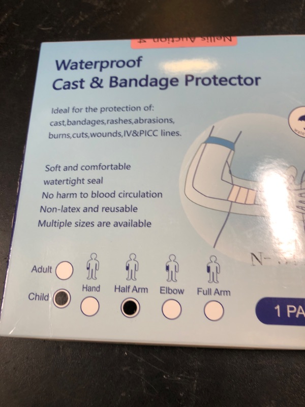 Photo 1 of Clheatky Waterproof Kids Cast Cover for Shower Cast Covers for Shower Arm Cast Protector for Shower Kids Reusable Shower Sleeve for Arm Cast Bag for Broken Hands Keep Bandage Dry