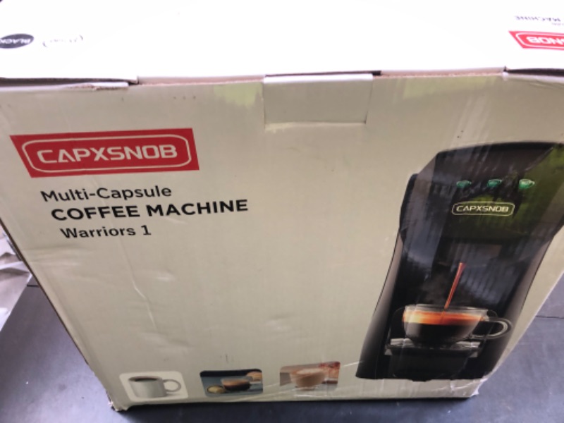 Photo 1 of WARRIORS1 Single Serve Coffee Maker for Keurig K Cup Pod, Espresso Machine for Nespresso, Dolce Gusto, Coffee Machine for Ground Coffee (White)