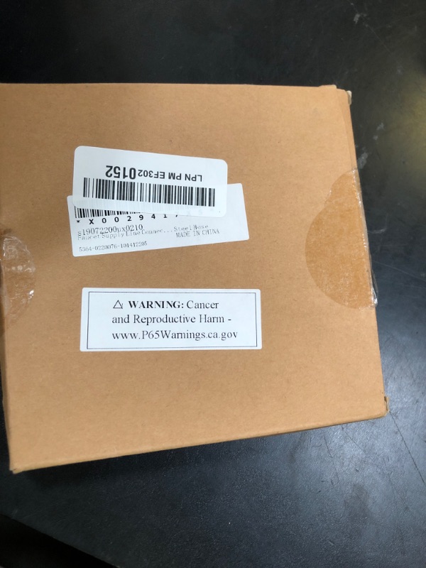 Photo 1 of uxcell Faucet Supply Line Connector G1/2 Female x G1/2 Male 20 Inch Length 304 Stainless Steel Hose