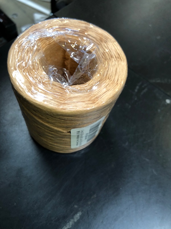 Photo 1 of Creatrill 218 Yards Raffia Paper Craft Ribbon Packing Paper Twine, 1/4 Inch by 218 Yards (Kraft)