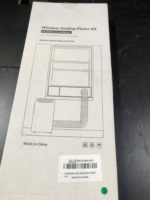 Photo 1 of Forestchill Portable Air Conditioner Window Seal Plates Kit for 5.9" Diameter Exhaust Hose, Universal AC Vent Kit for Sliding Windows and Hung Windows, Adjustable Length Sealing Panels for Mobile A/C