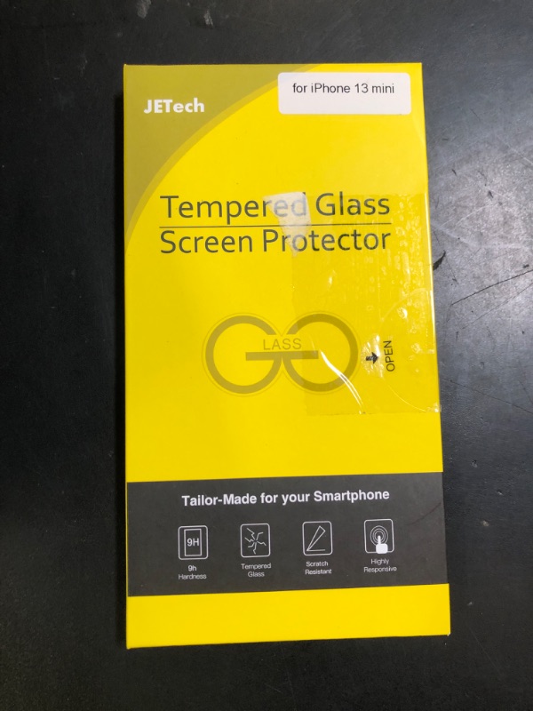 Photo 1 of JETech Privacy Screen Protector Compatible with iPhone 13 mini 5.4-Inch, Anti Spy Tempered Glass Film, Case Friendly, 2-Pack