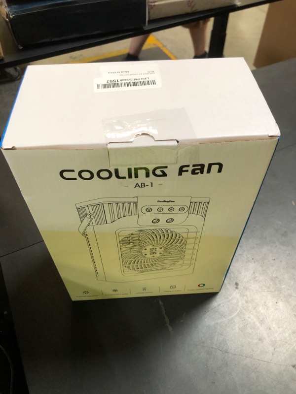 Photo 1 of Portable Air Conditioners,4-in-1 Evaporative Air Cooler with 3 Speeds, 3 Modes & 7 LED Light Cooling Fan with Remote, 2-8H Timer, 1200ML Personal Mini Air Conditioner for Bedroom and Office