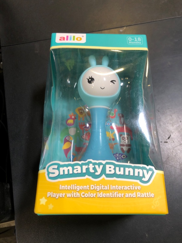Photo 1 of alilo Smarty Bunny Baby Rattle Musical Light Up Toys, Infants Newborns Baby Toys 0-3-6-12-18-24 Months,1 Year Old Boy Girl Gifts, 4 Music Modes and Color Recognition Function with 9 Color Card