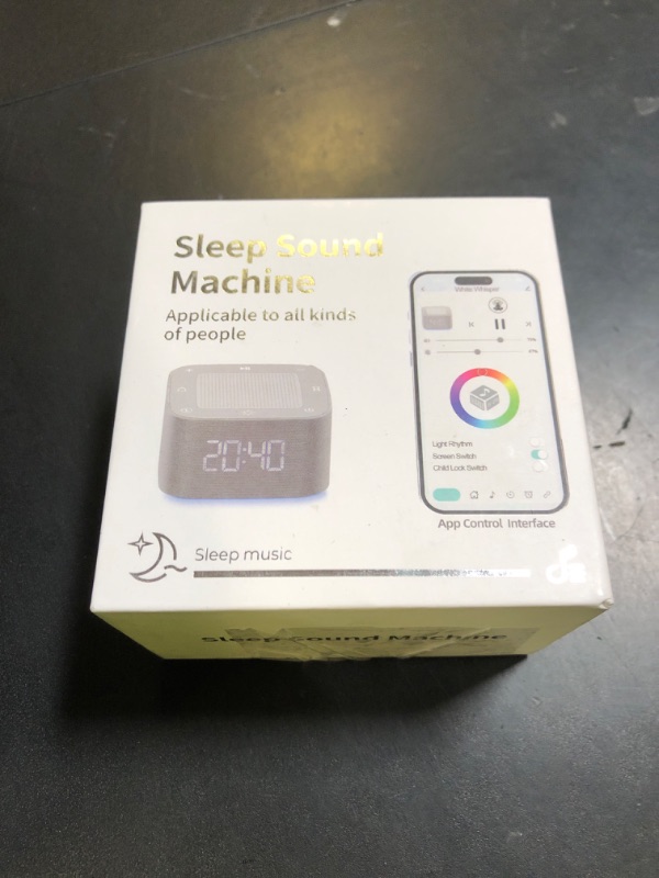 Photo 1 of Sound Machine White Noise Machine with 32 Non Looping Natural Soothing Sounds Memory Function,Brown Noise Sound Machine 10 Colors Night Light,Adults Baby Sleep Machines for Home Office Travel