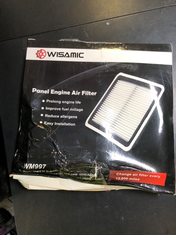 Photo 1 of WISAMIC Engine Air Filter Compatible with Subaru: Outback(2005-2018), Forester(2009-2018), Legacy(2008-2018), WRX(2015-2018), XV Crosstrek (2013-2015), Tribeca(2006-2014), WM997, Replace CA9997