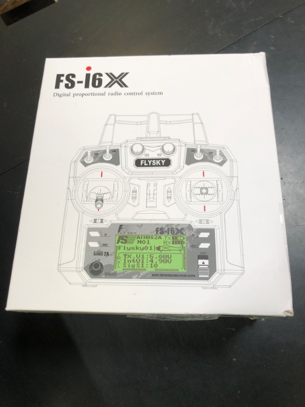 Photo 1 of FLYSKY FS-i6X 10CH 2.4GHz RC Transmitter Controller with FS-iA6B Receiver Upgrade Cable for RC Boat Racing Drone (Mode_2)