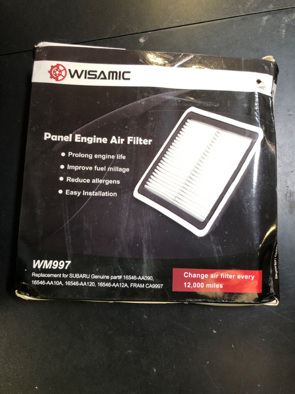 Photo 1 of WISAMIC Engine Air Filter Compatible with Subaru: Outback(2005-2018), Forester(2009-2018), Legacy(2008-2018), WRX(2015-2018), XV Crosstrek (2013-2015), Tribeca(2006-2014), WM997, Replace CA9997
