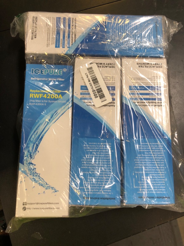 Photo 1 of ICEPURE DA97-17376B Refrigerator Water Filter Replacement for DA97-08006C, HAF-QIN, HAF-QIN/EXP, RF23M8070SG, RF23M8070SR, RF23M8090SG, RF23M8090SR,RF23M8570SR, RF23M8590SG, BRF425200AP, 4PACK