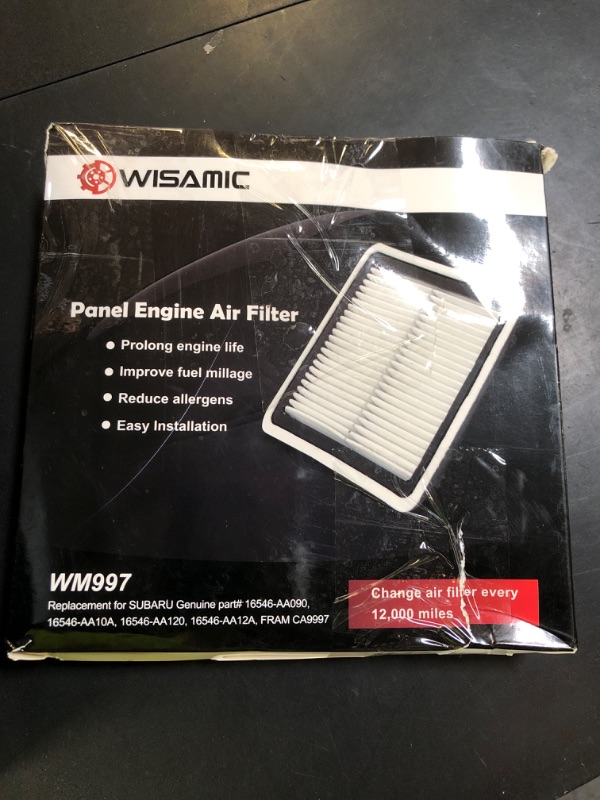 Photo 1 of WISAMIC Engine Air Filter Compatible with Subaru: Outback(2005-2018), Forester(2009-2018), Legacy(2008-2018), WRX(2015-2018), XV Crosstrek (2013-2015), Tribeca(2006-2014), WM997, Replace CA9997