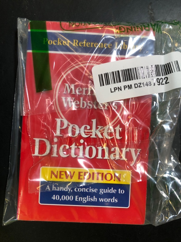 Photo 1 of Merriam Websters Pocket Dictionary