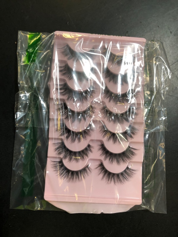 Photo 1 of FARRED Cat Eye Lashes Natural Eyelashes Short Wispy Lash Strips Volume Eyelash Cateye Medium Length False Lashes Natural Looking Hybrid Clusters Full Strip Lashes (A1 | 8-14MM)